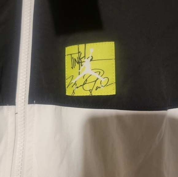 Nike Men's Air Jordan LEGACY TINKER STARTER Jacket Black/White Size Medium - Picture 5 of 7